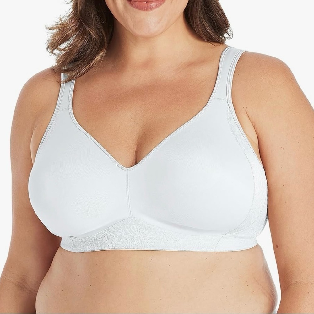 PLAYTEX Women's 18 Hour Side & Back Smoothing Cooling Wireless Bra, size 40DDD